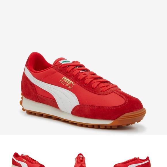 Puma Men's Easy Rider Red Sneakers - Picture 1 of 6
